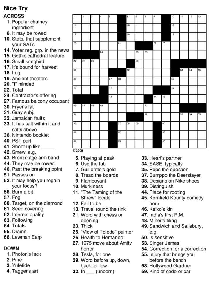 Free Tagalog Crossword Puzzles For Seniors Printable