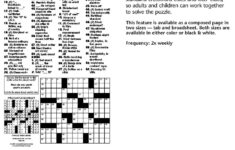 Printable Crossword Puzzles Edited By Timothy Parker Printable