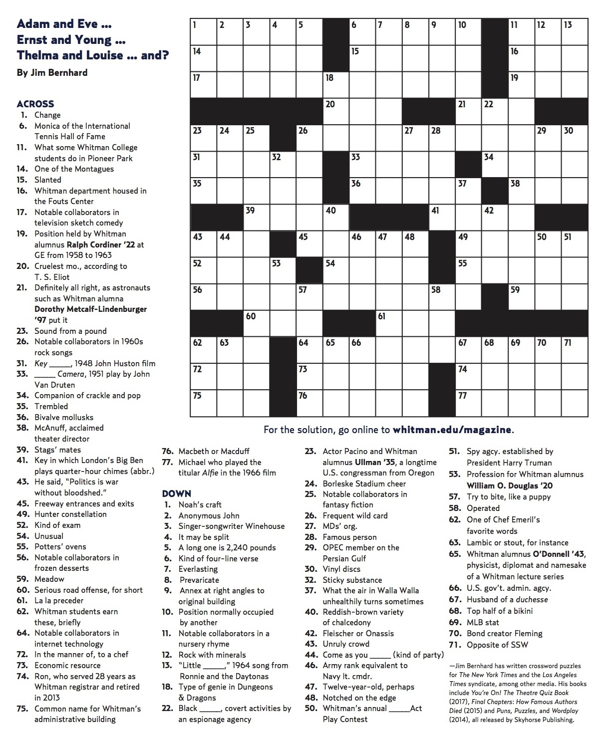 Printable Crossword Puzzles For College Students Printable Crossword 