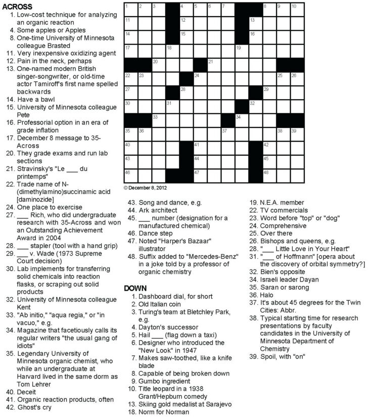 Printable Crossword Puzzles For Tweens