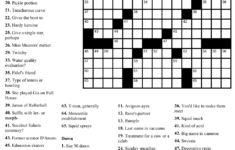 Printable Crossword Puzzles South Africa Printable Crossword Puzzles