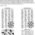 Printable Crossword Puzzles Timothy Parker Printable Crossword Puzzles