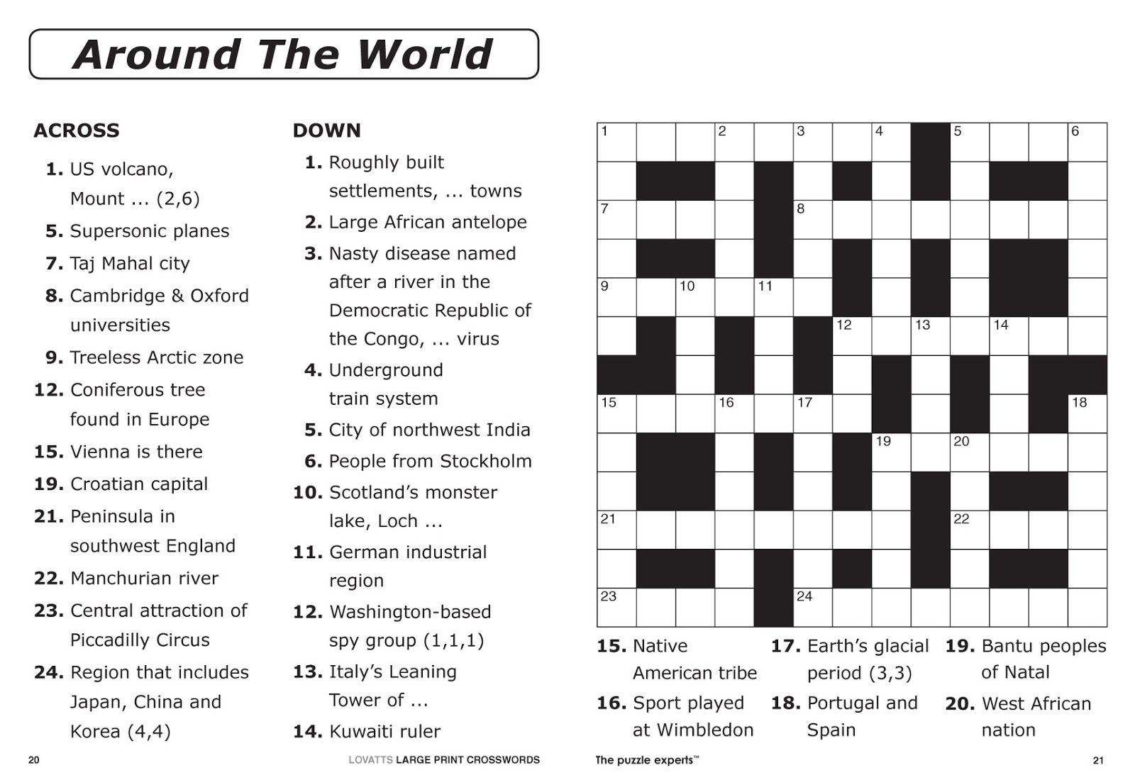 Crosswords For 12 Year Olds