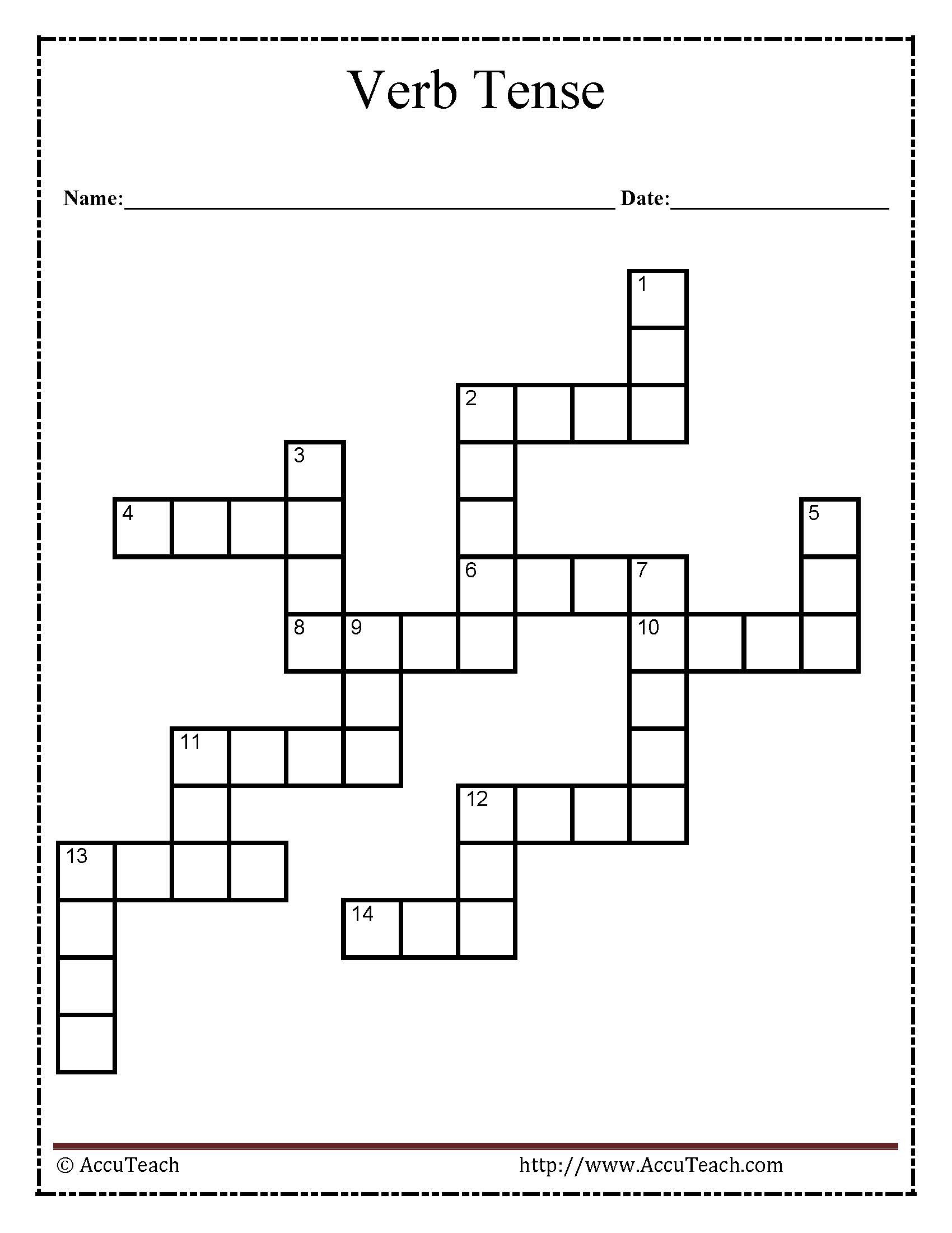 Printable Crosswords For 6Th Grade Printable Crossword Puzzles