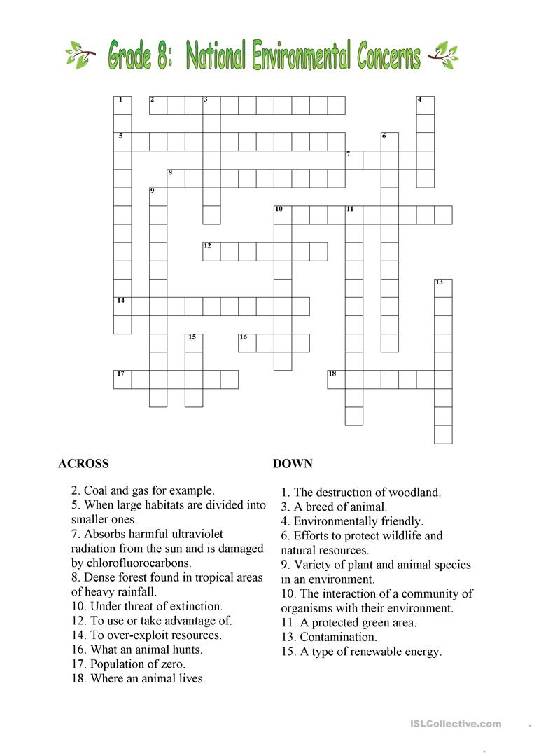 Printable Crosswords Grade 6 Printable Crossword Puzzles