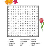 Printable Flower Power Puzzles For Kids K5 Worksheets Flower Words
