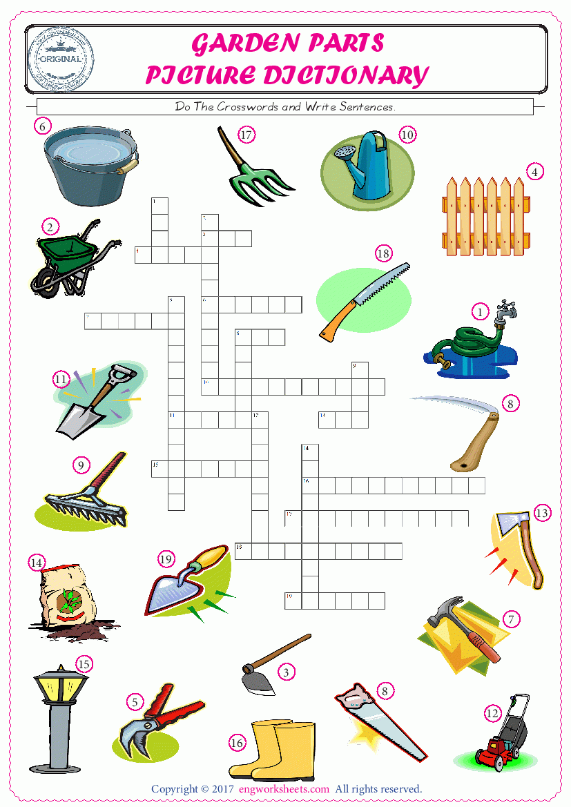 Garden Crossword Puzzles Printable Sally Crossword Puzzles