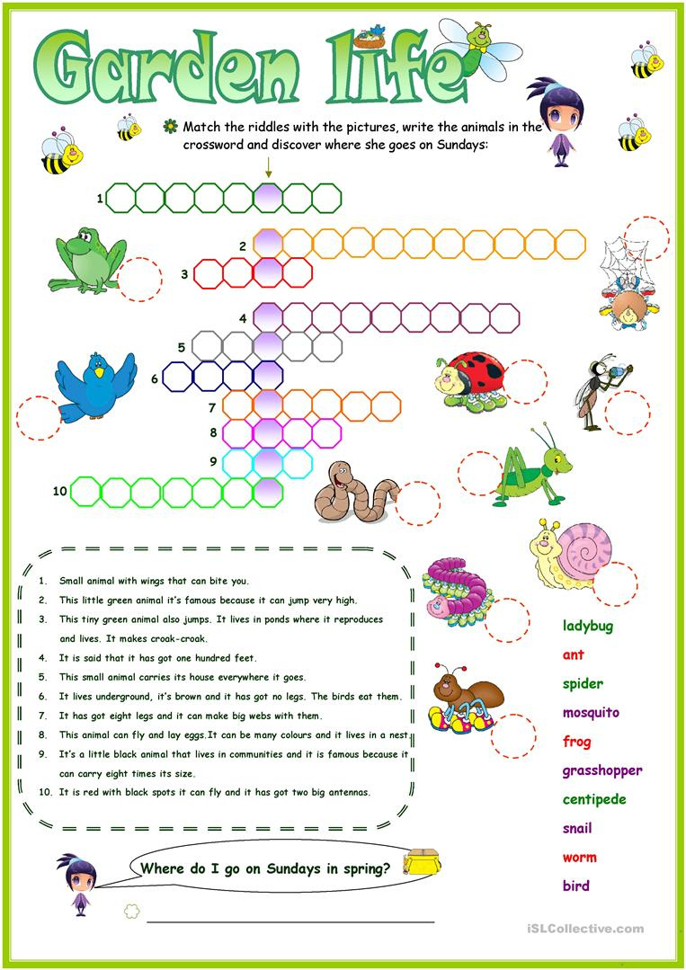 Printable Garden Crosswords Printable Crossword Puzzles