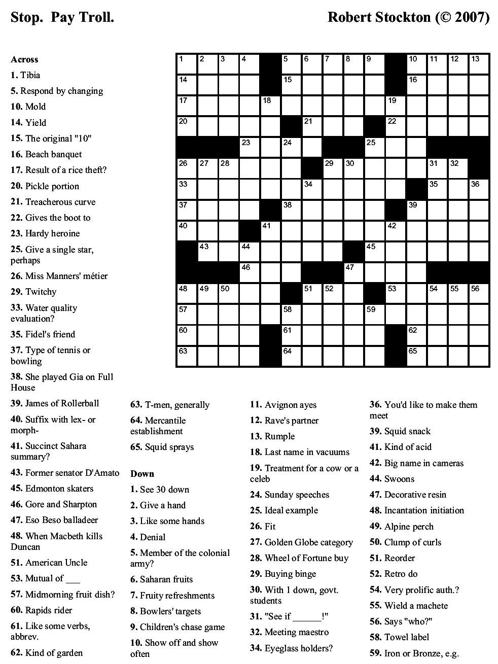 Printable Garden Crosswords Printable Crossword Puzzles