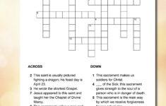 Printable Holy Week Crossword Puzzle Printable Crossword Puzzles