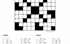 Printable Maths Puzzles For 12 Year Olds Printable Crossword Puzzles