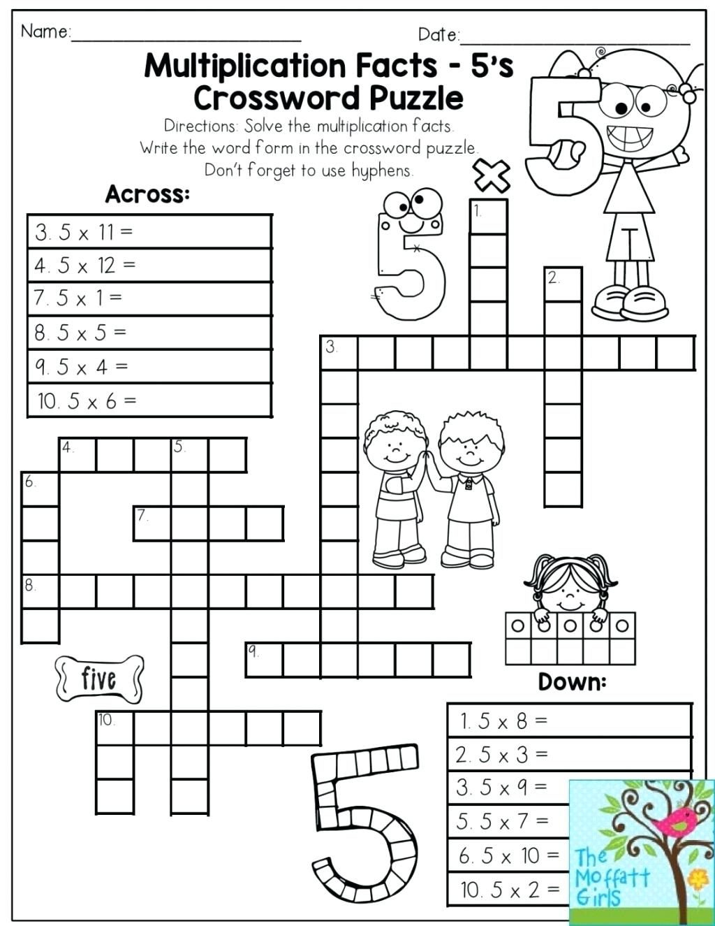 Printable Maths Puzzles Ks3 Printable Crossword Puzzles