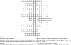 Printable Mental Health Crossword Puzzle Printable Crossword Puzzles