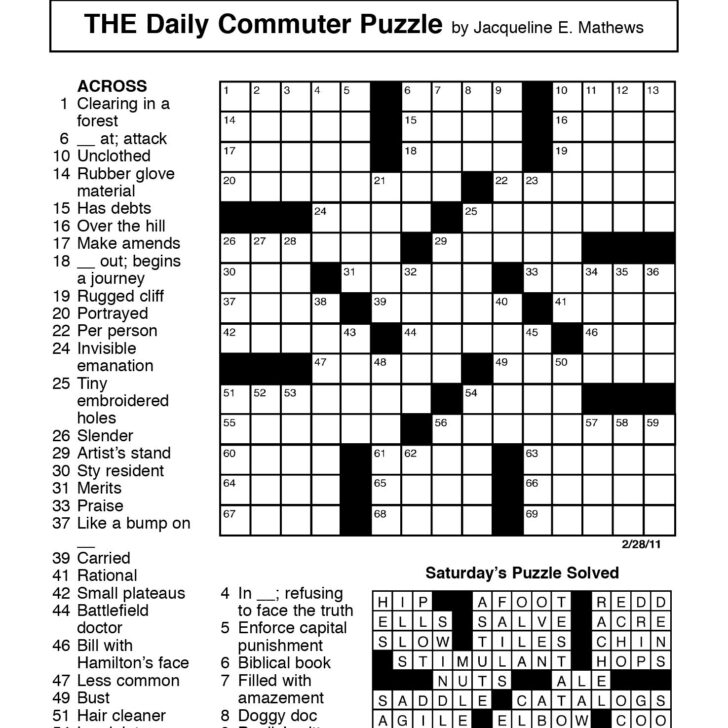 Nea Crossword Puzzles Printable