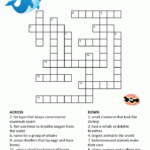 Printable Ocean Animals Crossword Puzzles For Kids K5 Worksheets