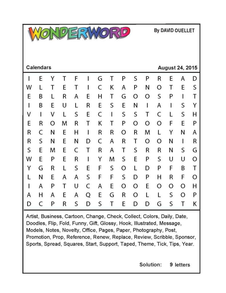 Printable Wonderword Puzzles Printable Crossword Puzzles Sally