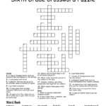 Sixth Grade Crossword Puzzle WordMint
