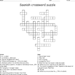 Spanish Crossword Puzzle WordMint
