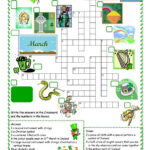 St Patrick S Day Crossword Worksheet Free ESL Printable Worksheets