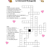 Top 5 Easy Valentine S Day Crosswords Valentines Word Search