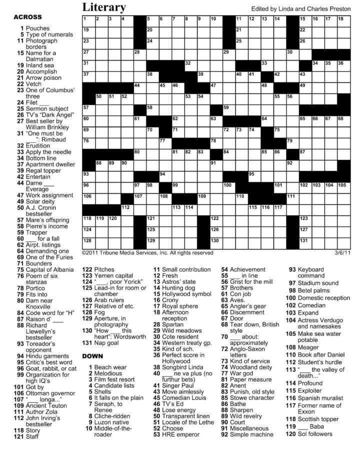 Free Printable Star Magazine Crossword Puzzles