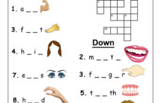 Very Easy Crossword Puzzles Body Coloring Sheets