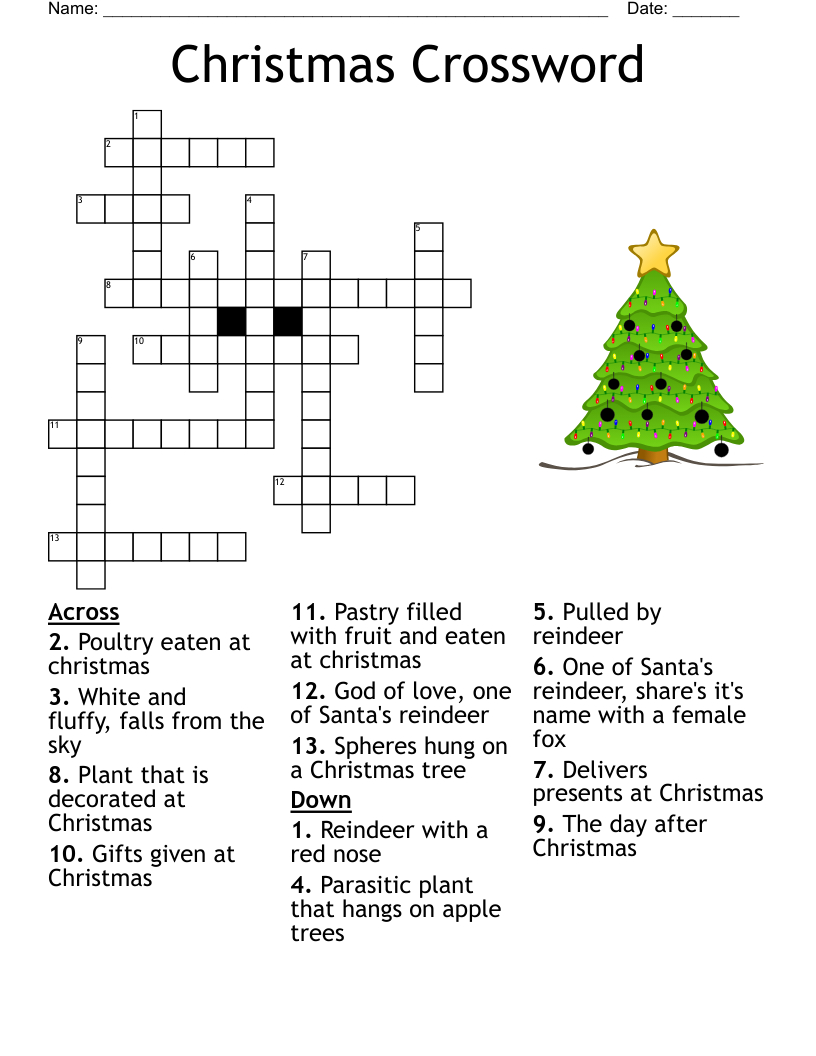 12 Days Of Christmas Crossword - Wordmint in Christmas Decorating Crossword Puzzles