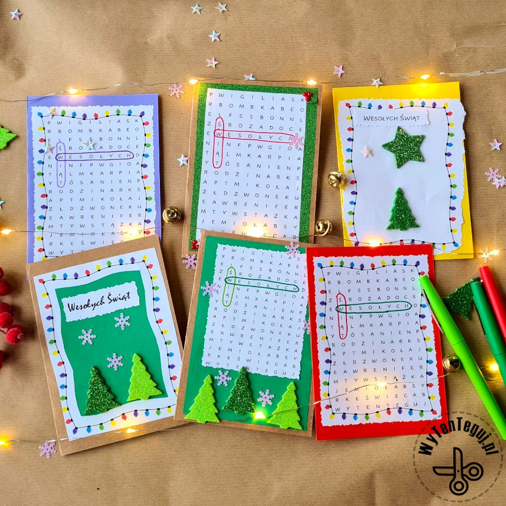 Christmas Cards Diy With Crossword Puzzle - Printable Templates In regarding Crossword Puzzles Christmas Card