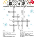 Christmas Crossword, Crossword With Answer Key, Printable Within Christmas Crossword Puzzles With Answer Key