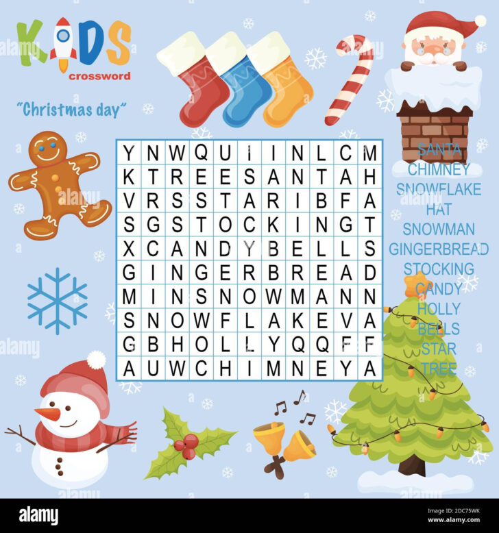 Christmas Crossword Puzzles Middle School