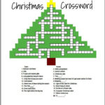 Christmas Crossword   Etsy Throughout Christmas Tree Crossword Puzzles Answers