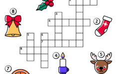 Christmas Crossword Puzzle For Kids With Santa Vector Image pertaining to Christmas Crossword Puzzles Education Com