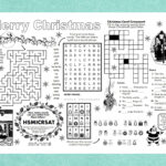 Christmas Puzzle Placemat, Pdf, Crossword Puzzles, Activity Sheet For Literary Crossword Puzzles A Christmas Carol