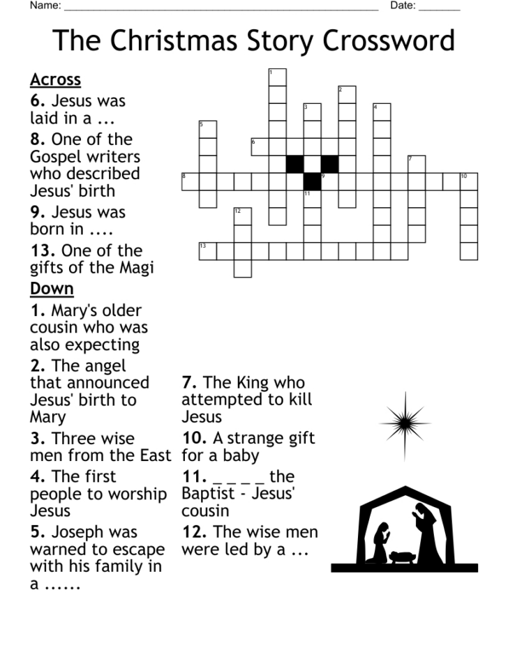 The Christmas Story Crossword Puzzles