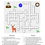 Free Christmas Crossword For Esl Classes + Fillable Version For For Christmas Crossword Puzzles For Adults Online