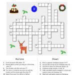 Free Fillable Esl Christmas Crossword (B1 C1) | English Teaching Intended For Crossword Puzzles Christmas Online