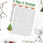 Fun Printable 12 Days Of Christmas Word Search Puzzle With Regard To 12 Days Of Christmas Crossword Puzzles Answers