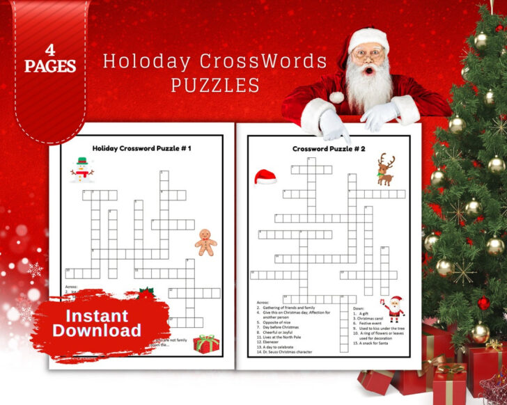 Crossword Puzzles Christmas Ornament