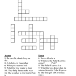 The Polar Express Crossword   Wordmint Throughout The North Pole Times Christmas Crossword Puzzles Answers