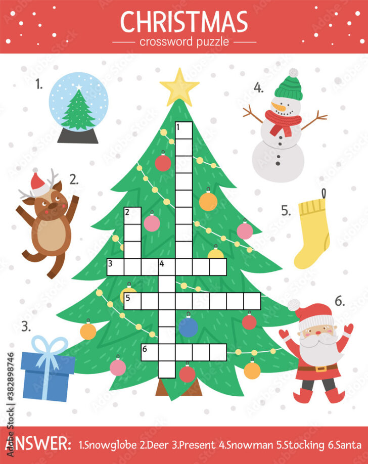 Simple Christmas Crossword Puzzles