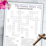 Christian Easter Crossword Puzzle Easter Games Printable Holy Week Regarding Easter Story Crossword Puzzles
