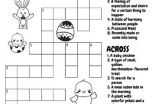 Easter Basket Crossword inside Crossword Puzzles Clues to Easter Baskets
