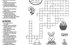 Easter Bunny Crossword regarding Easter Bunny Crossword Puzzles