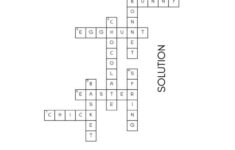 Easter Crossword Puzzle - Cute &amp; Free Printable | Saturdaygift throughout Easter Egg Supply Crossword Puzzles