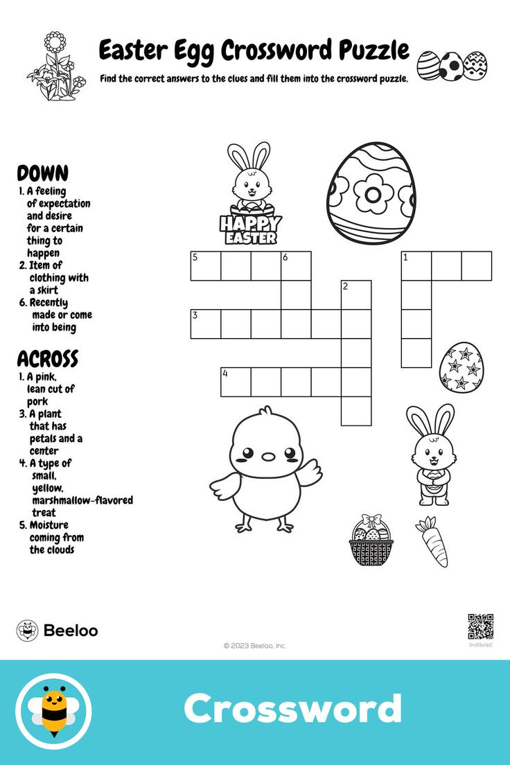 Easter Egg Crossword Puzzle | Easter Crossword, Printable Crafts intended for Fun Easter Printables Easter Crossword Puzzles