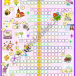 Easter:crossword Puzzle   Esl Worksheetspied D Aignel Inside Crossword Puzzles Easter Worksheets