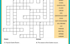 Free Easter Crossword Puzzle Printable - 2 Versions &amp; Answer Key pertaining to Easter Crossword Puzzles Free Printable