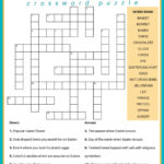 Free Easter Crossword Puzzle Printable   2 Versions & Answer Key Pertaining To Easter Crossword Puzzles To Print
