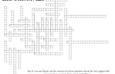 Last Supper And Resurrection / Easter Crossword Puzzle – The Idea Door in Free Printable Easter Crossword Puzzles For Adults