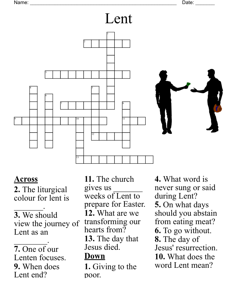Liturgy And Mass Crossword - Wordmint within Easter Liturgy Crossword Puzzles Clue